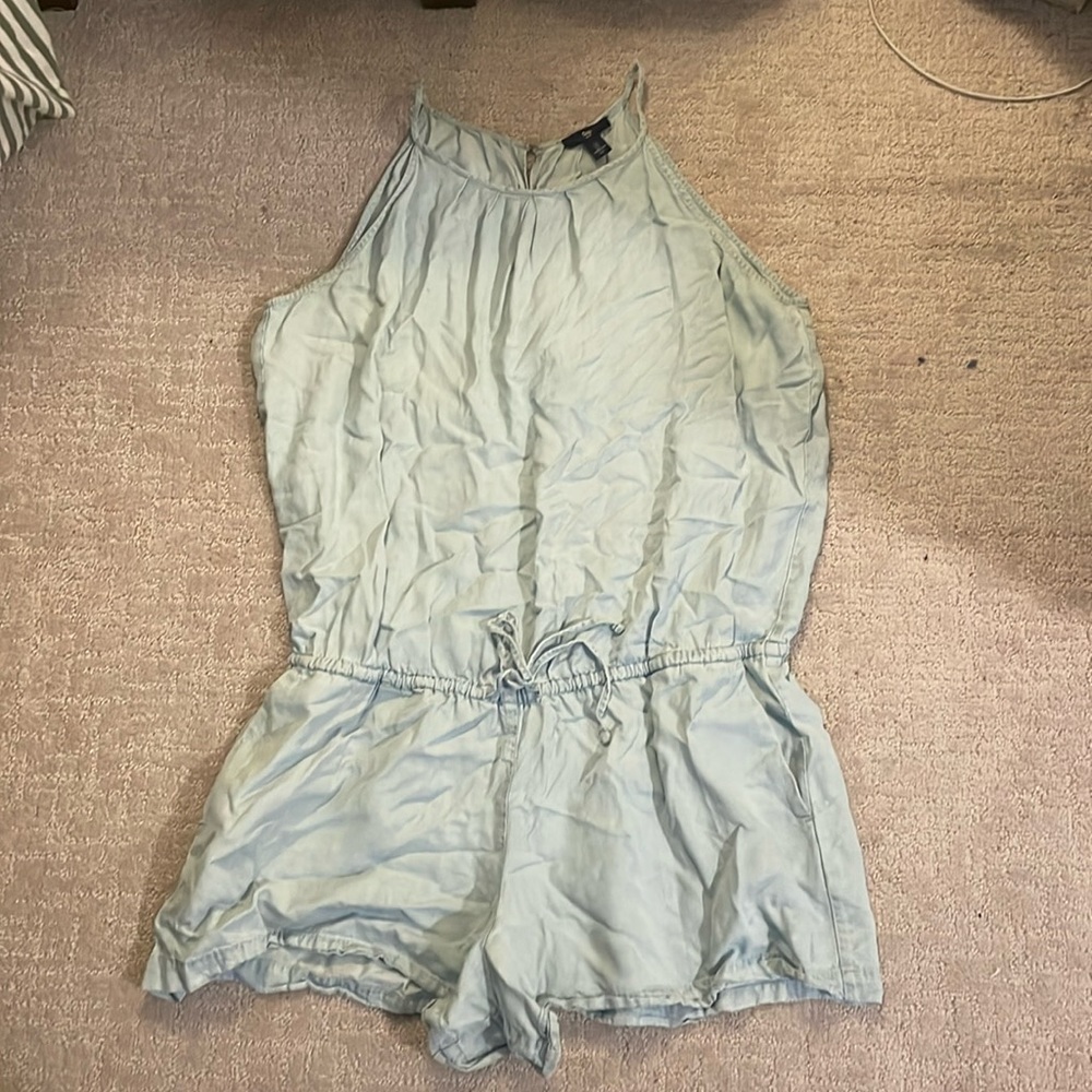 Gap light jean romper